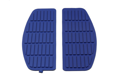 Blue Rubber Floorboards Mat for 1966-up Harley Big Twin