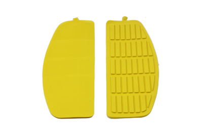Yellow Rubber Floorboards Mat for 1966-up Harley Big Twin
