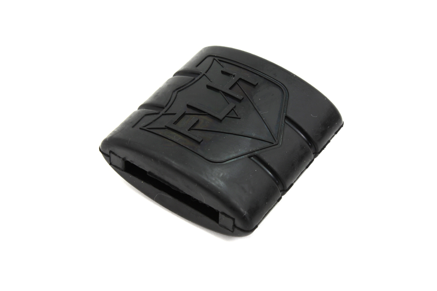 Black Brake Pedal Pad With FLH Logo for 1936-1984 Big Twins