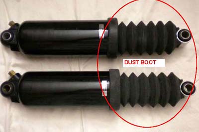 Rear Shock Boot Set for FLT 1997-2012 Tour Glide
