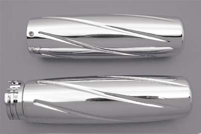 Billet Spiral Style Grip Set for 1974-UP Harley Big Twin & XL Sportste