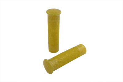 Metal Flake Yellow Grip Set for 1974-UP Harley Big Twin & XL