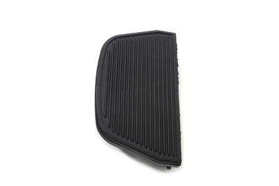 Passenger Footboard Mats Black D Shaped for FLT 1986-UP Touring