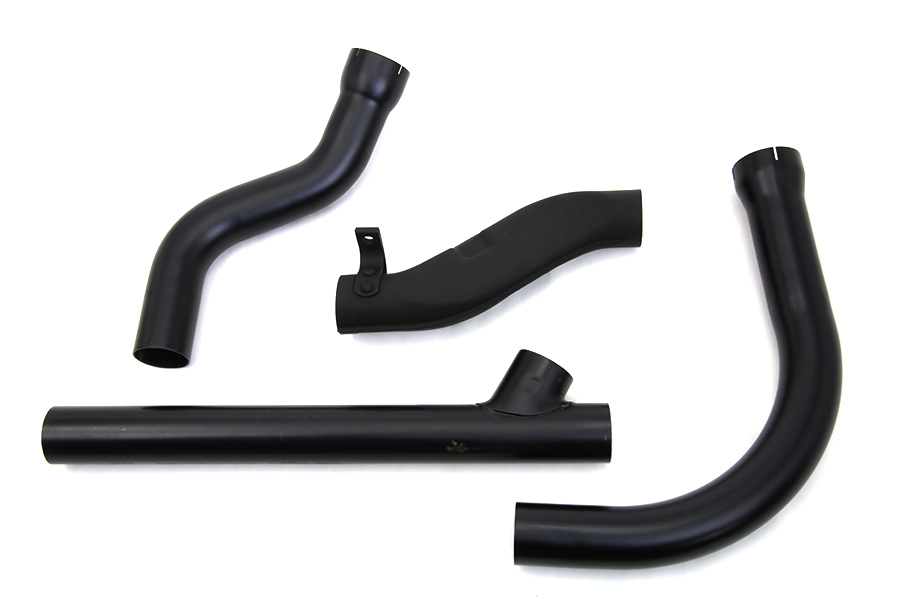 FL 1958-1964 Panhead Exhaust Header Set Black