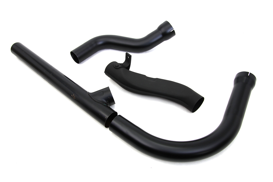 FL 1958-1964 Panhead Exhaust Header Set Black