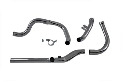 FL 1949-1957 Dual Crossover Chrome Exhaust System