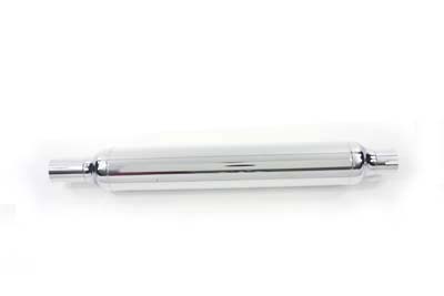 Chrome 24 in. Cigar Muffler for 1950-1957 Harley FL Big Twin
