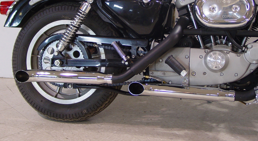 Turnout Slip-On Mufflers for 1980-2003 XL Sportster