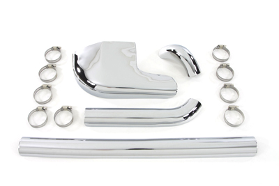 Chrome Crossover Heat Shield Set for 1986-1999 Harley Softail