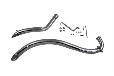 Radii Curved Exhaust Drag Pipes for Harley 1986-2006 Sportster