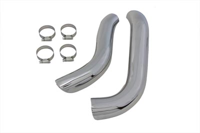 Chrome Crossover Exhaust Heat Shield Set for FL 1958-1964