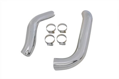 Chrome Crossover Exhaust Heat Shield Set for FL 1948-1957