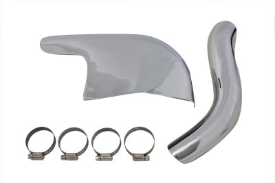 Chrome Crossover Exhaust Heat Shield Set for FL 1965