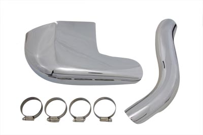 Chrome Crossover Exhaust Heat Shield Set for FL 1965