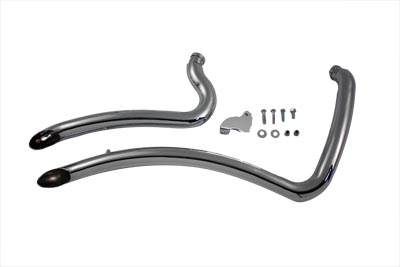 Pirate 2 in. Curve Exhaust Pipes for 86-06 FXST FLST EVO TC 88