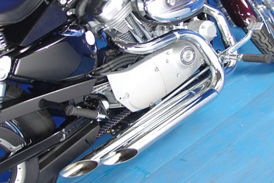 Chrome Slash Side Pipe Set for 2004-2006 Harley XL Sportster