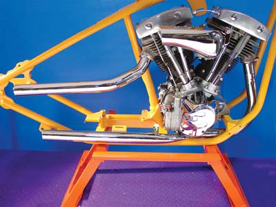 Chrome Shotgun Exhaust Drag Pipe Set for 1966-1984 FX & FL Harley