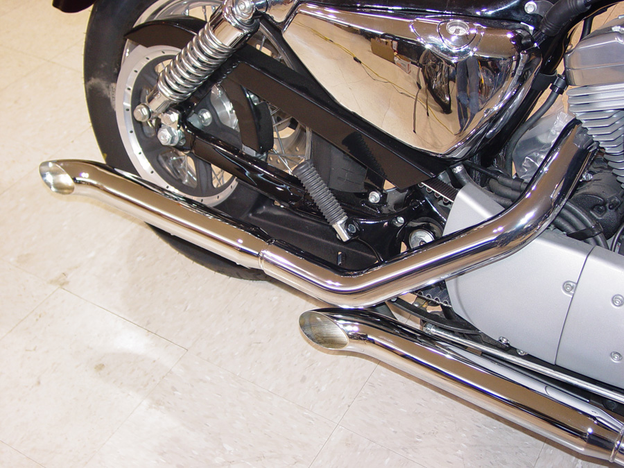 Turnout Style Slip-On Muffler Set for 2004-up XL Sportster