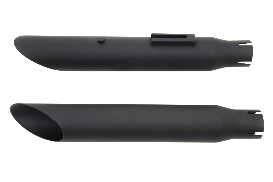 Wyatt Gatling Black XL 1980-2003 Slash Slip-On Muffler Set