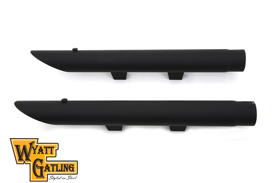 Wyatt Gatling Black XLH 2014-UP Drag Exhaust Pipe Extension Set