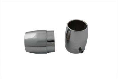 Chrome Straight Exhaust Pipe Tips for 2 1/4 inch Staight Pipes