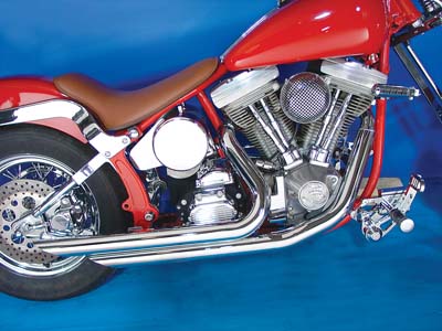 Monster Down Slash Drag Pipe Set for 1984-2006 Harley FXST