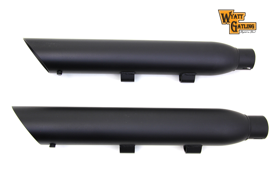 Wyatt Gatling XL 2014-UP Black Slash Muffler Set