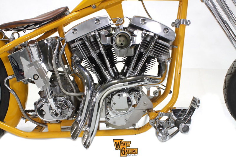Chrome Wyatt Gatling Down Draft Drag Pipes for FL & FX 1970-1984