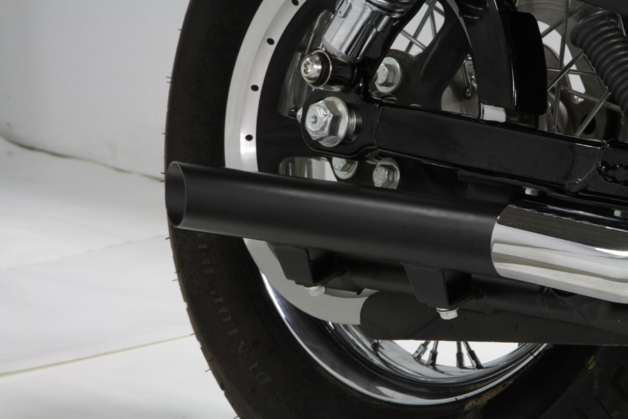 XLH 2004-2013 Black Drag Exhaust Pipe Extension Set