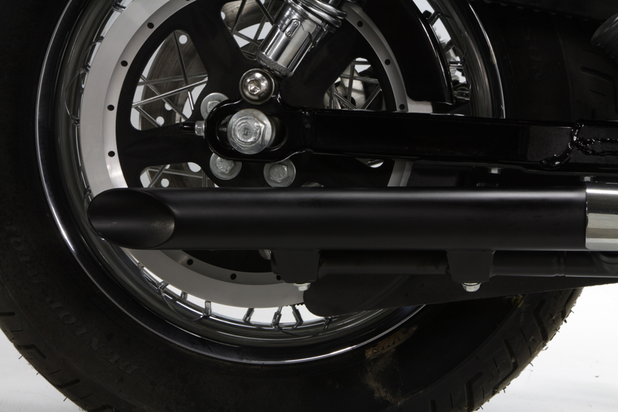 XLH 2004-2013 Black Drag Exhaust Pipe Extension Set