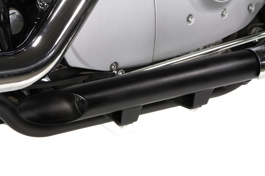 XLH 2004-2013 Black Drag Exhaust Pipe Extension Set