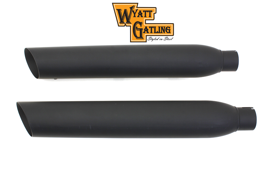 Wyatt Gatling Black XL 2014-UP Side Slash Muffler Set