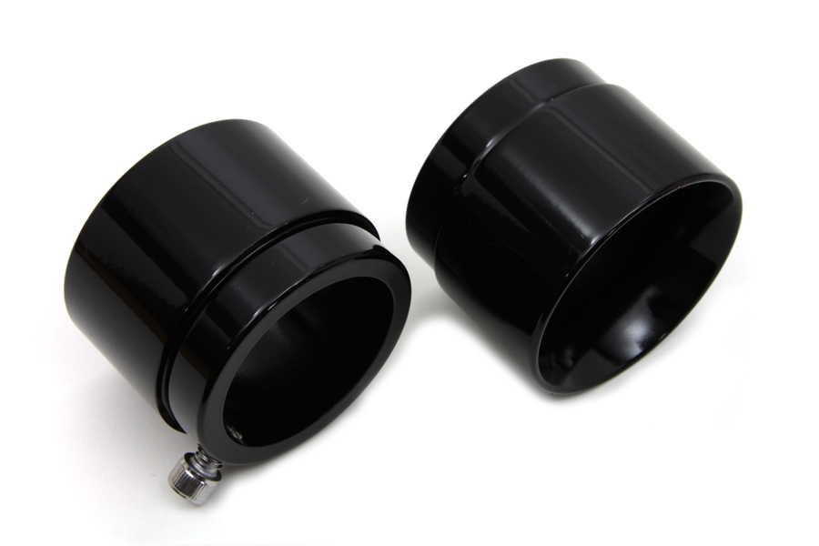 Black Tips Tapered Style for 2-1/4" Straight Pipe Exhausts