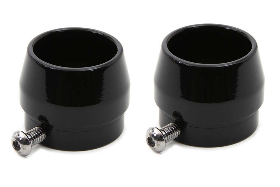 Black Tips Short Tapered Style for 1-3/4 Straight Pipe Exhausts