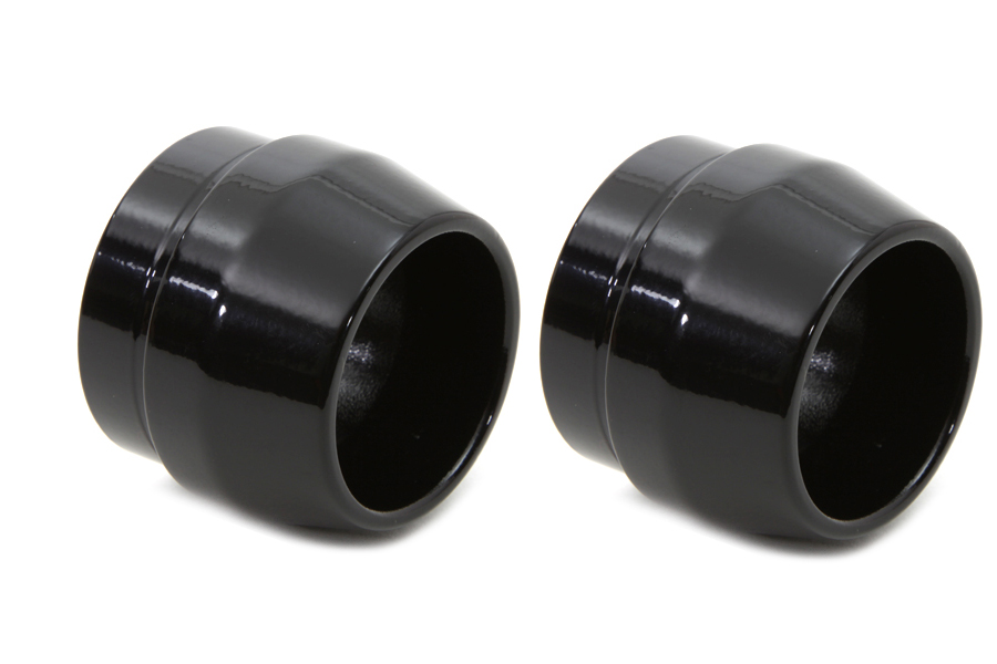 Black Tips Short Tapered Style for 1-3/4 Straight Pipe Exhausts