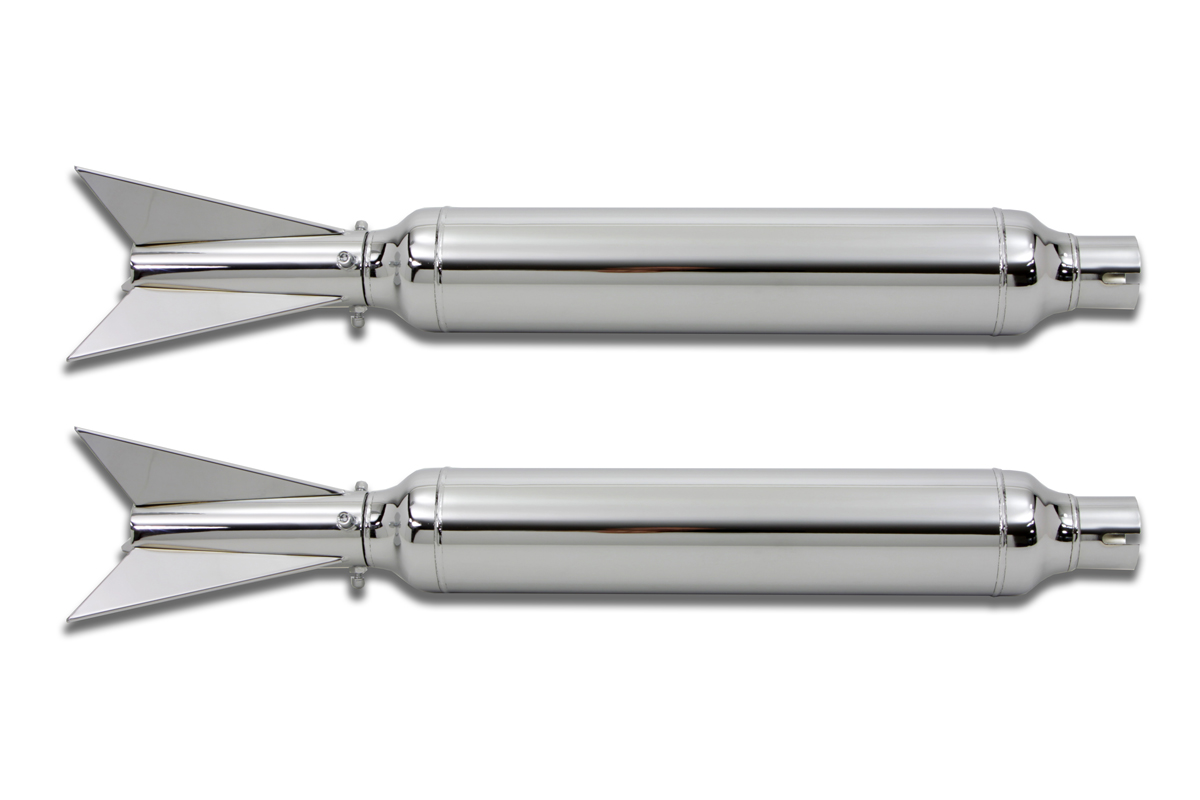 Chrome 22" FL 1958-1984 Dual Muffler Kit