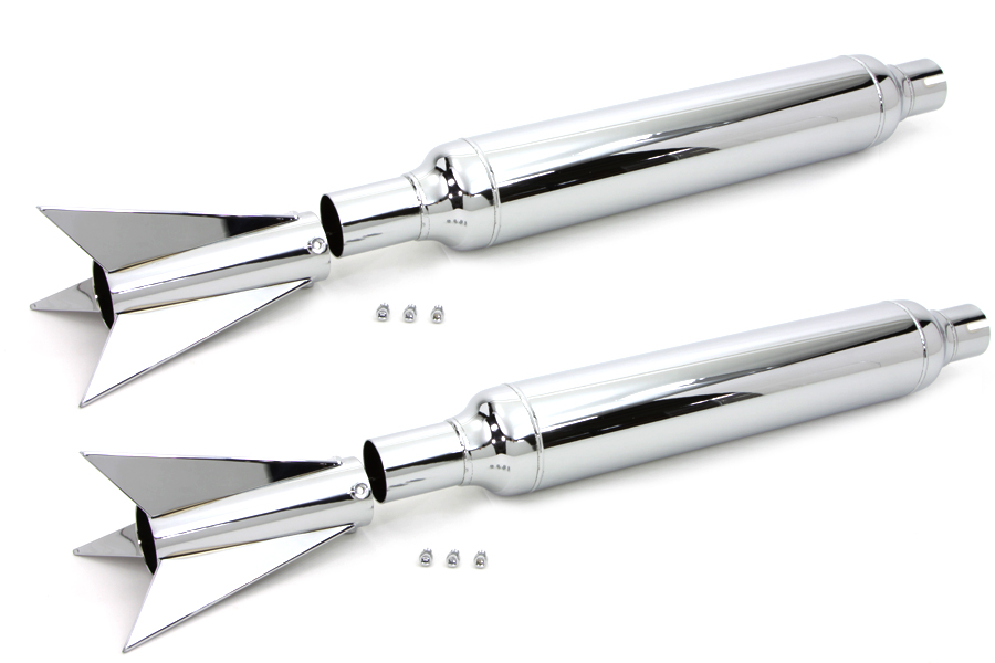 Chrome 22" FL 1958-1984 Dual Muffler Kit