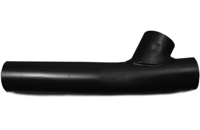 Black 10-1/2 inch Exhaust Header Y Pipe for 1936-1957 Big Twin