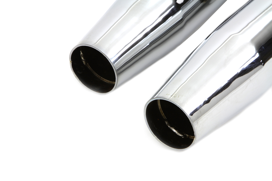 FXST 2007-UP Chrome Slip On Muffler Set Tapered End