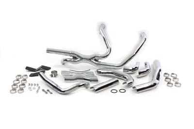 Chrome V&H Power Dual Exhaust Header Pipes for 2009 Touring