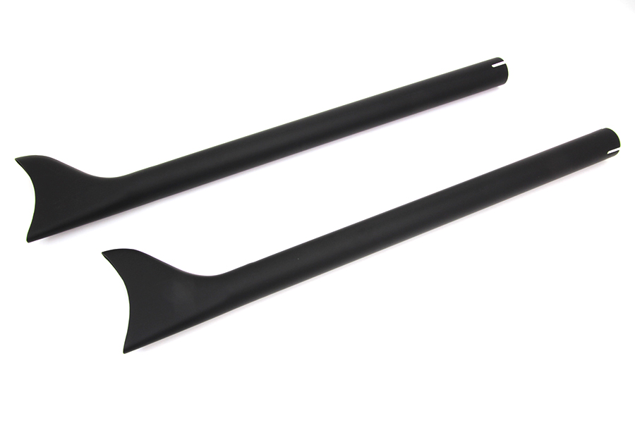 Black Straight 30" Fishtail Extension Set for 1-3/4" Pipes