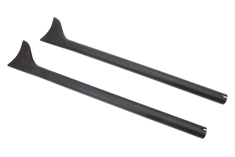 Black Straight 36" Fishtail Extension Set for 1-3/4" Pipes