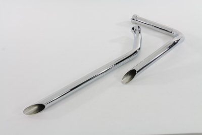 Harley Outside Rigid Shot Gun Drag Pipes Set for 1948-1965 Panhead