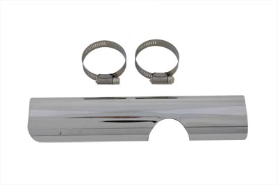 Chrome 10 in. Lower Y Heat Shield for 1970-1984 FLH Electra Glide