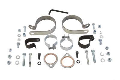 Dual Exhaust Clamp Kit for FL 1966-1969 Harley Big Twin