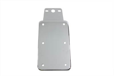 Tail Lamp License Plate Vertical Holder Chrome 7-1/4" x 4"