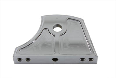 Chrome Side Mount Tail Lamp Bracket for Harley FXST 1986-1999