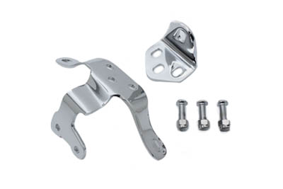Top Motor Mount Set Chrome for Harley FXWC 2008-UP