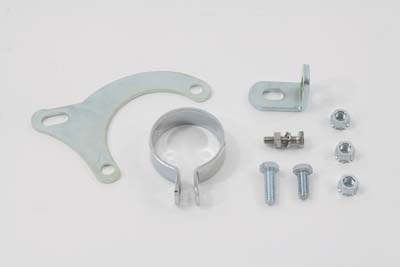 Chrome Exhaust Clamp and Bracket Set for Harley FLT 1995-2008