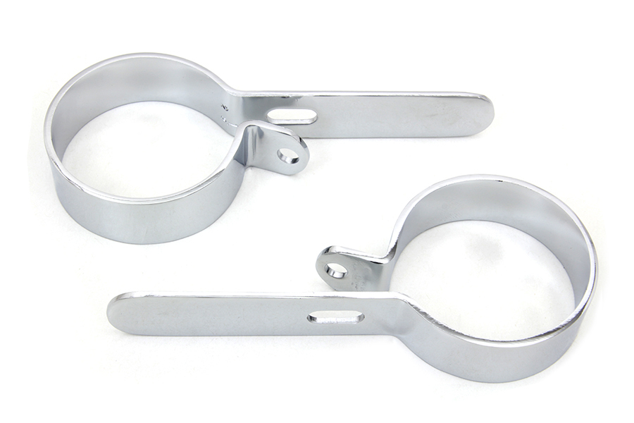 Chrome 2-1/2" Exhaust Hanger Clamp Set, Exhaust Body to Frame